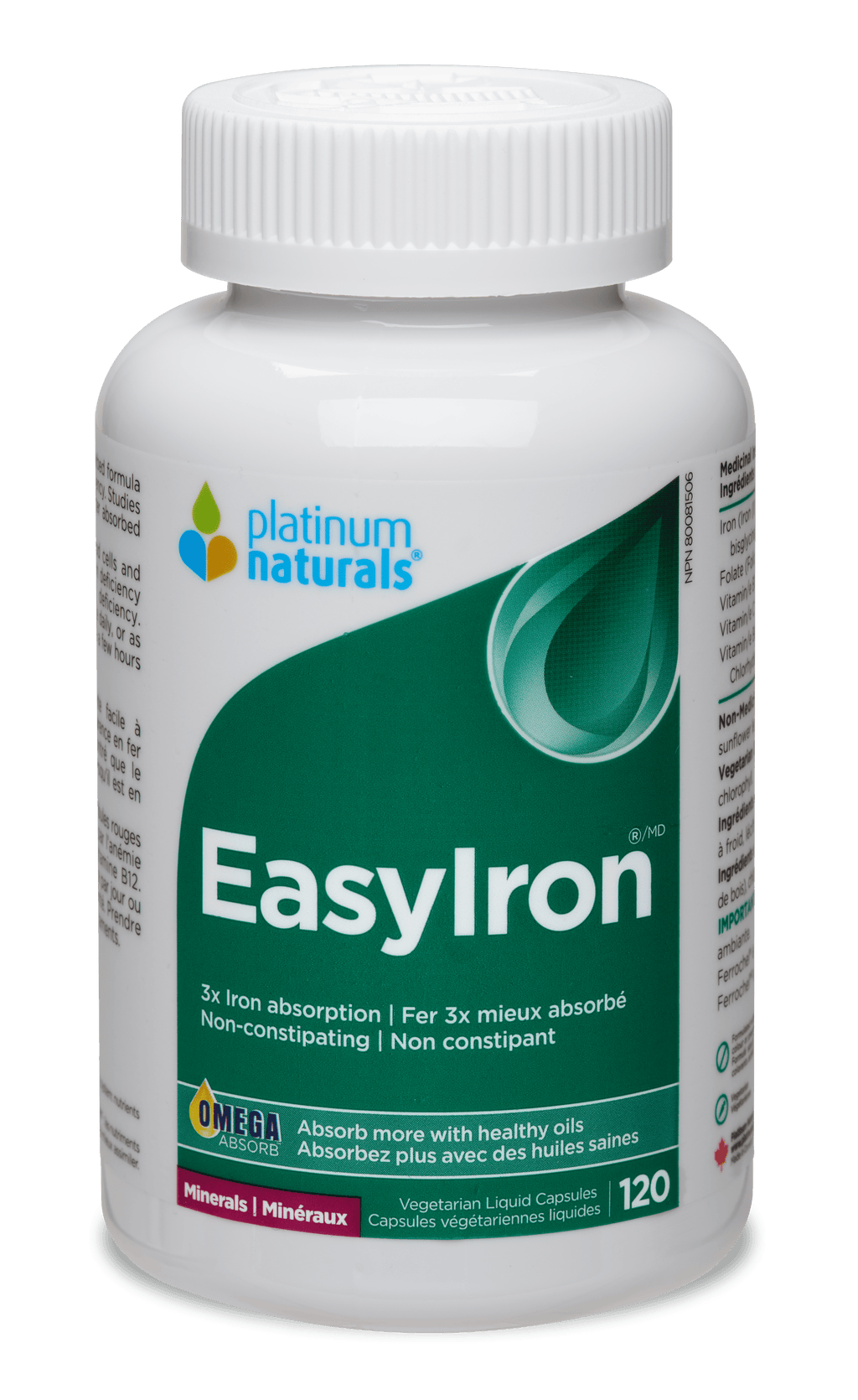 Platinum Naturals EasyIron Minerals (120 VCaps)