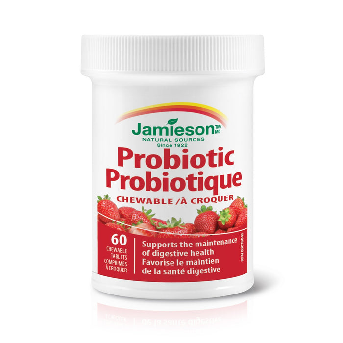 Jamieson Chewable Probiotic - Strawberry (60 Tablets)