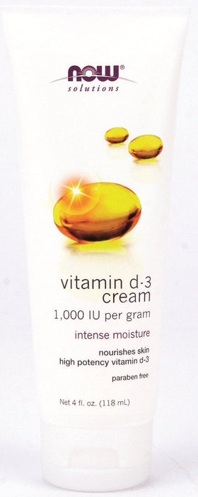 NOW Vitamin D-3 Cream (118 mL)