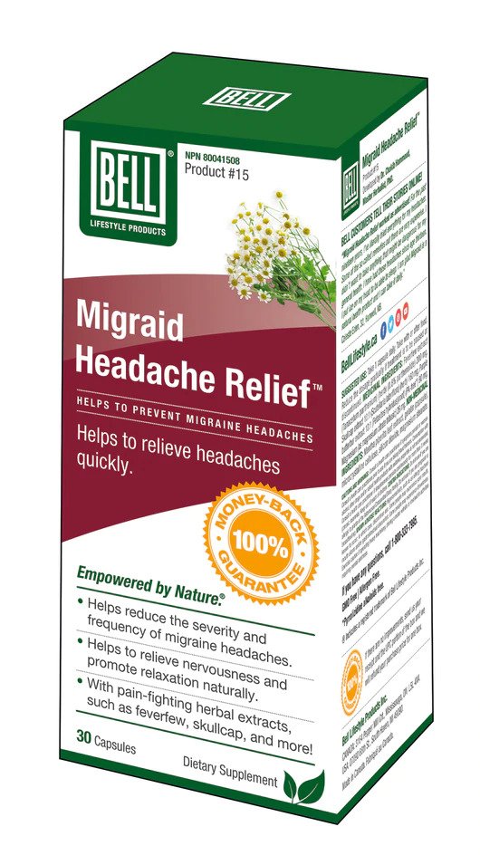 Bell #15 Migraid Headache Relief (30 Capsules)