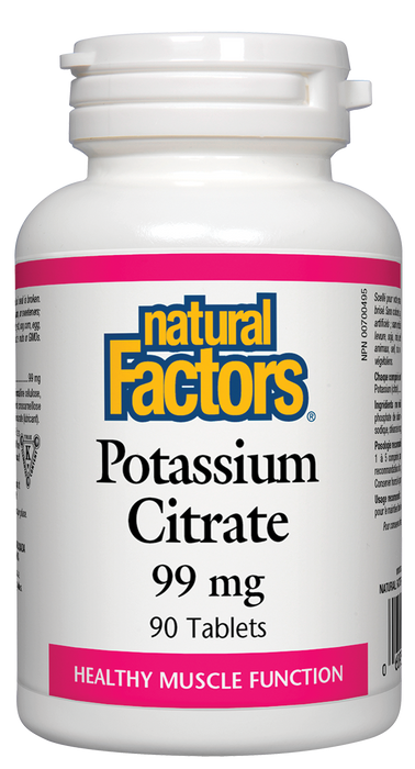 Natural Factors Potassium Citrate 99 mg (Tablets)