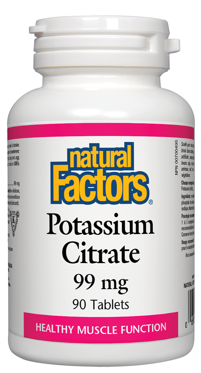 Natural Factors Potassium Citrate 99 mg (Tablets)