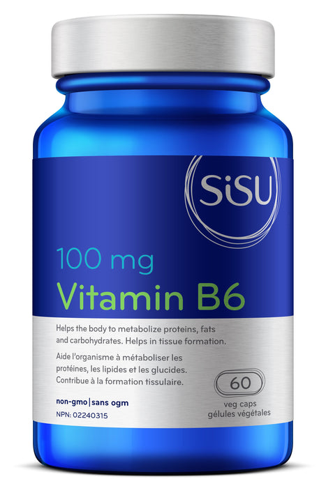 Sisu Vitamin B6 100 mg (60 VCaps)