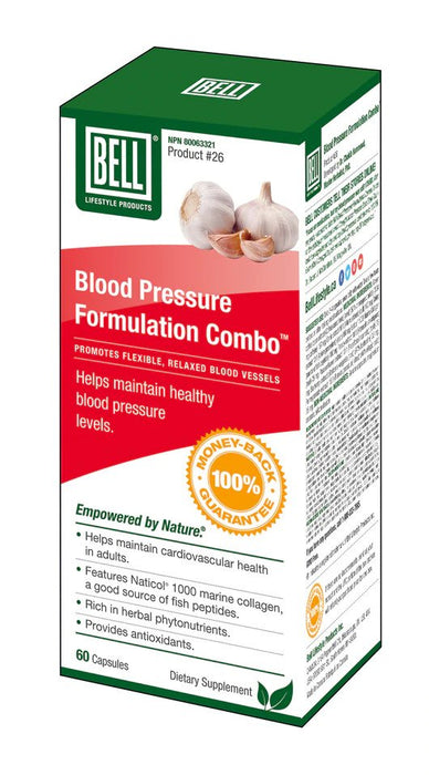 Bell #26 Blood Pressure Formulation Combo (60 Capsules)