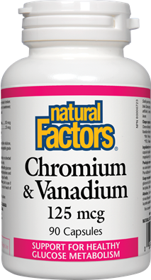 Natural Factors Chromium & Vanadium 125 mcg (90 Capsules)