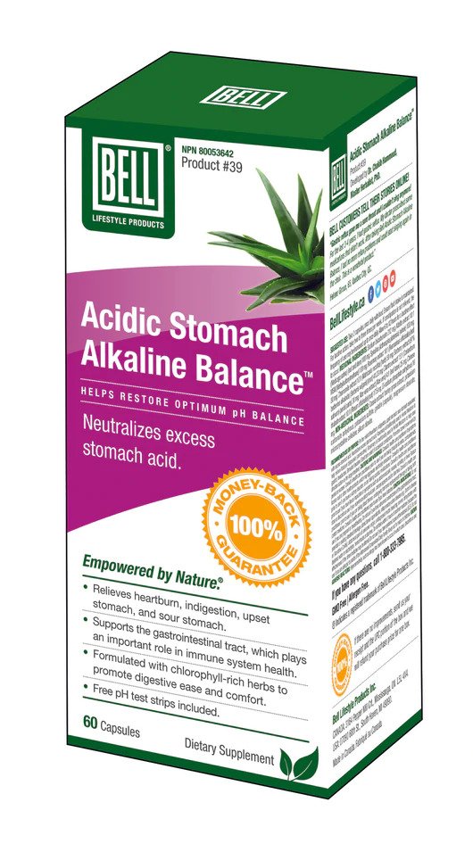 Bell #39 Acidic Stomach Alkaline Balance (60 Capsules)