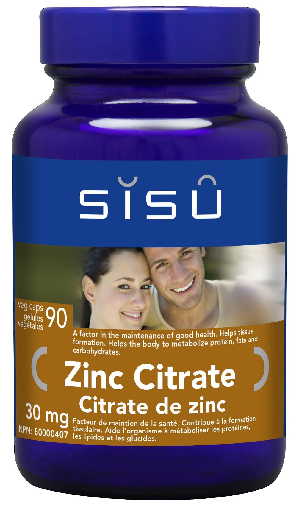 Sisu Zinc Citrate 30 mg (90 VCaps)