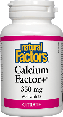 Natural Factors Calcium Factor+ 350 mg Citrate (90 Tablets)