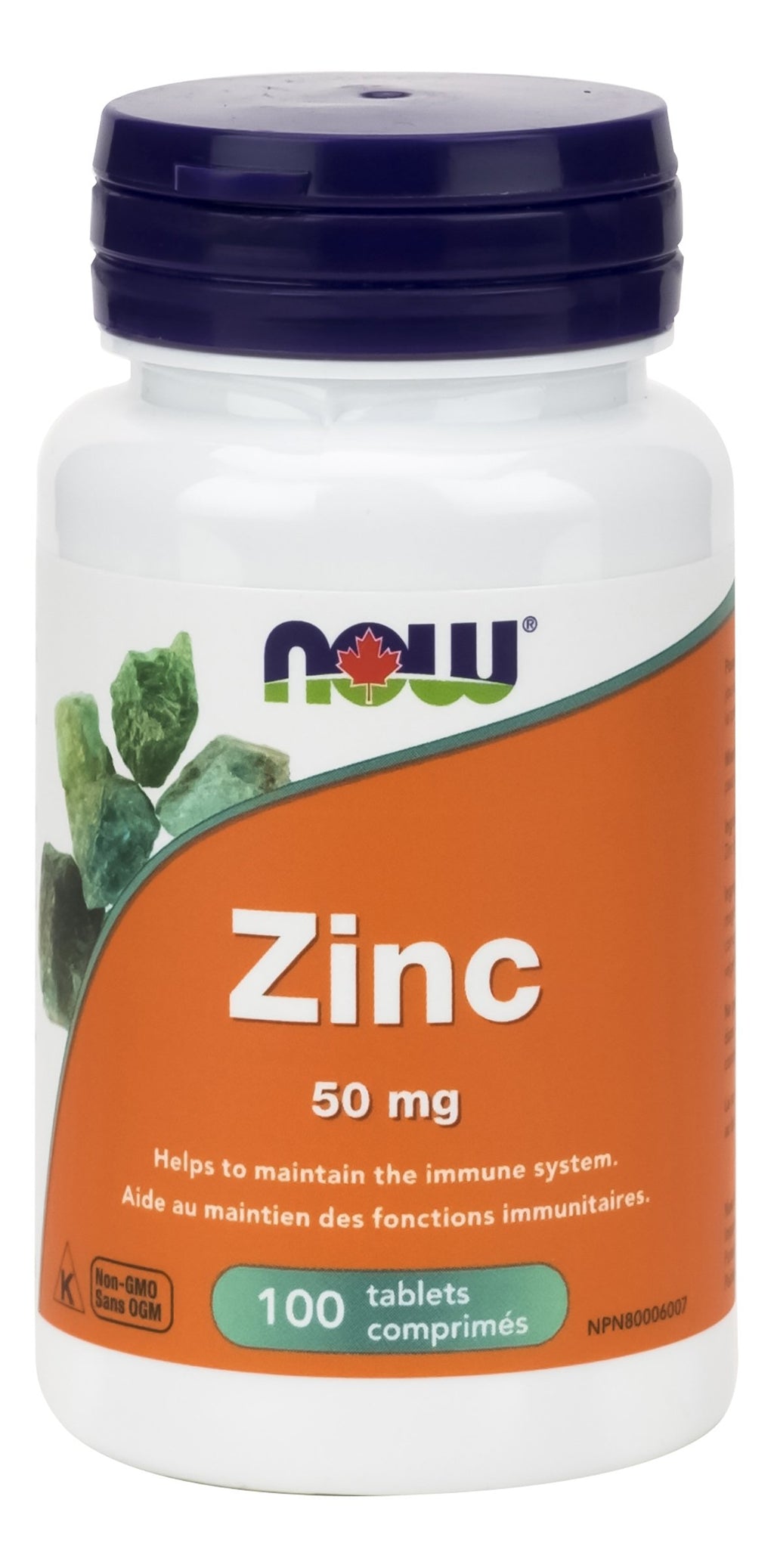 NOW Zinc 50 mg (100 Tablets)