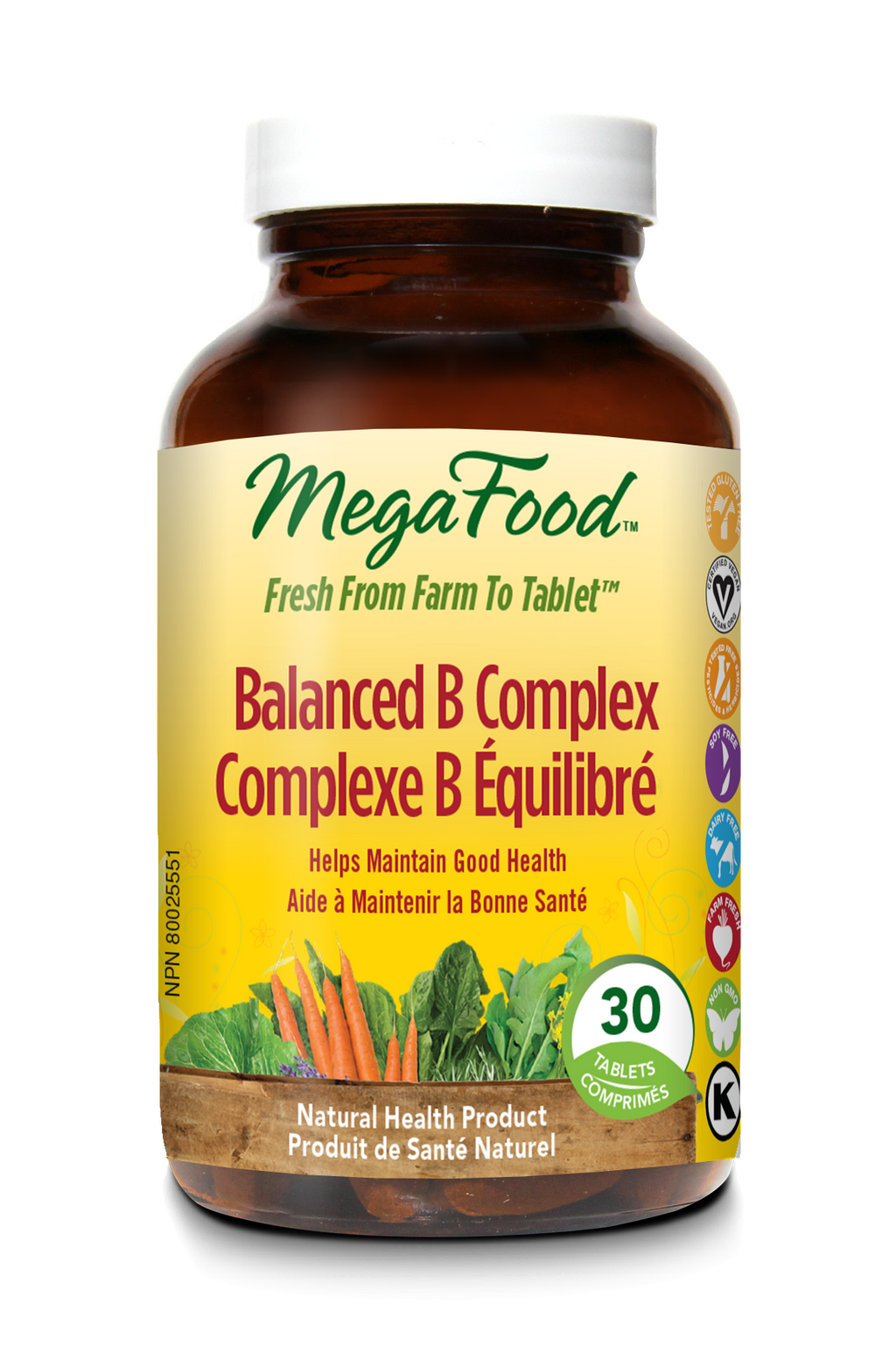 MegaFood Balanced B Complex (Tablets)