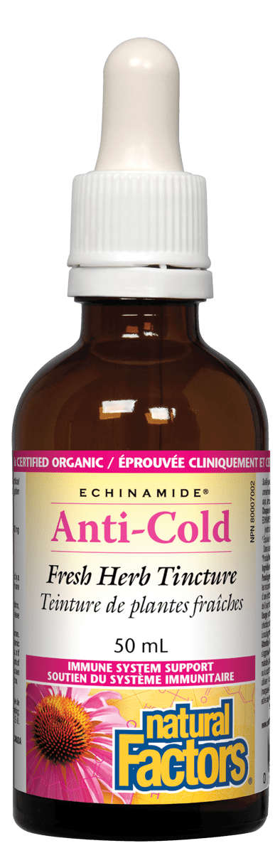 Natural Factors Echinamide Anti-Cold Fresh Herb Tincture (50 mL)