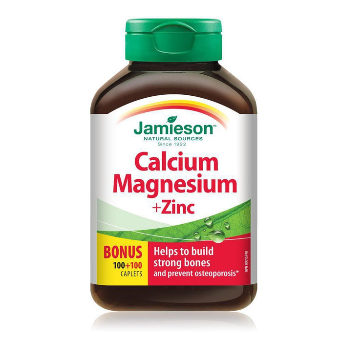 Jamieson Calcium Magnesium + Zinc (200 Caplets)