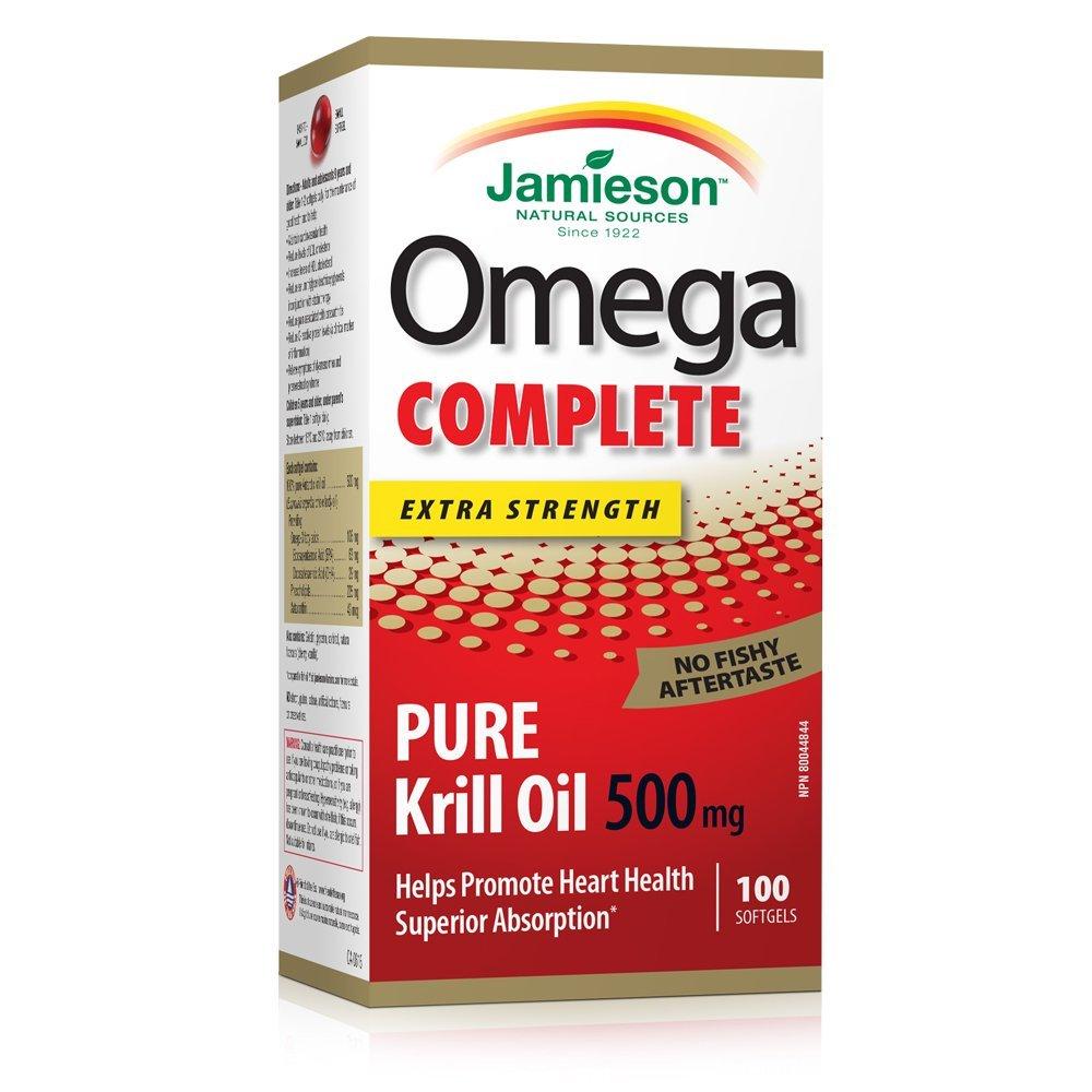 Jamieson Omega Complete Extra Strength Pure Krill Oil 500 mg (Softgels)