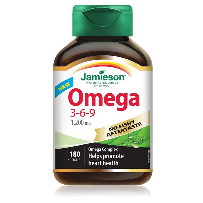 Jamieson Omega 3-6-9 1200 mg (180 Softgels)