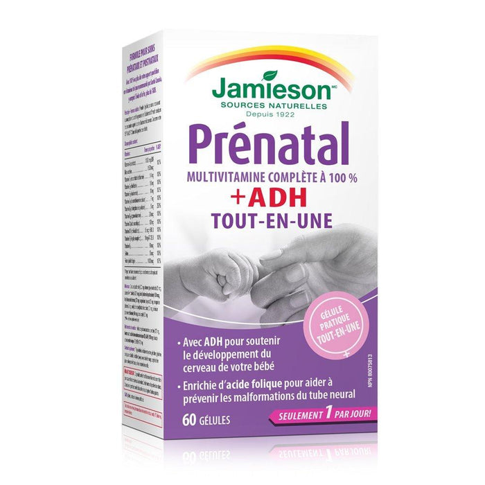 Jamieson Prenatal 100% Complete Multivitamin + DHA All-In-One (60 Softgels)