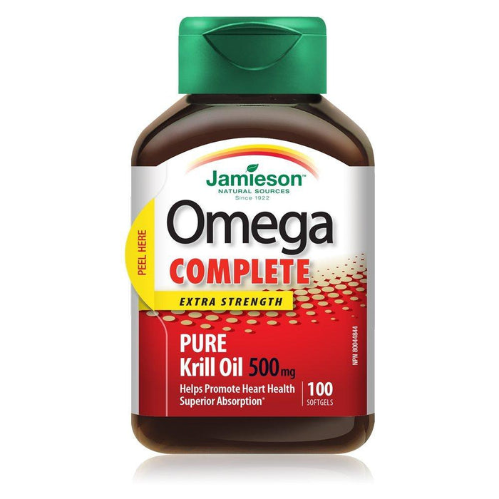 Jamieson Omega Complete Extra Strength Pure Krill Oil 500 mg (Softgels)