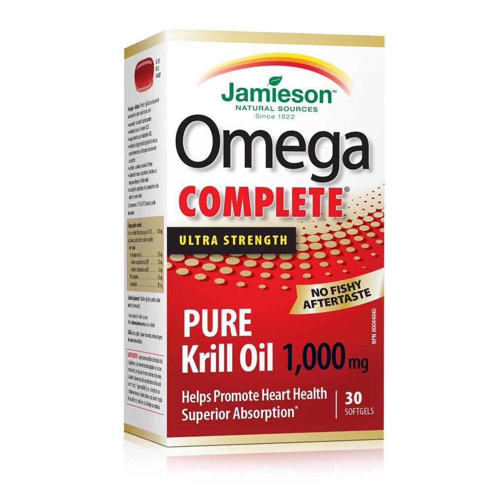 Jamieson Omega Complete Ultra Strength Pure Krill Oil 1000 mg (30 Softgels)