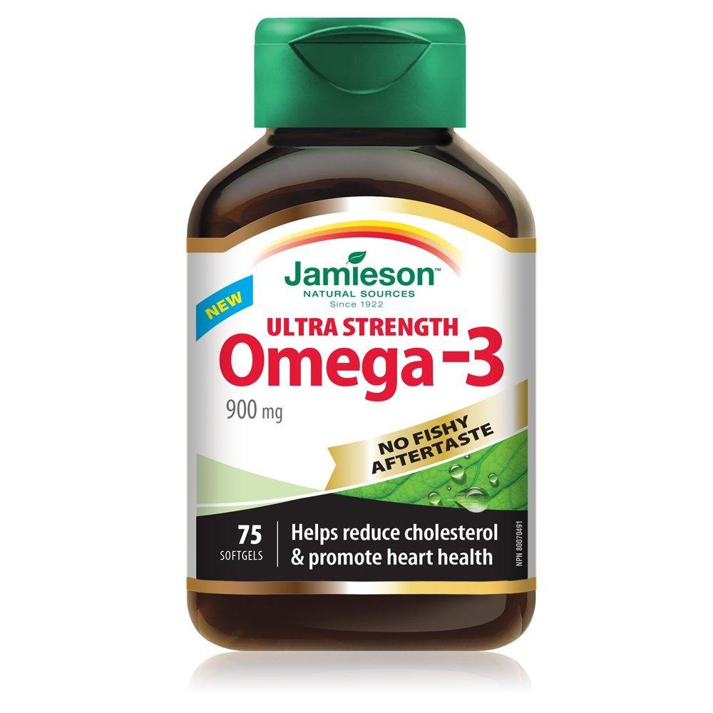 Jamieson Omega-3 Ultra Strength 900 mg (75 Softgels)