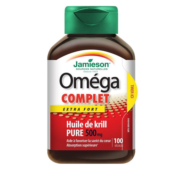 Jamieson Omega Complete Extra Strength Pure Krill Oil 500 mg (Softgels)