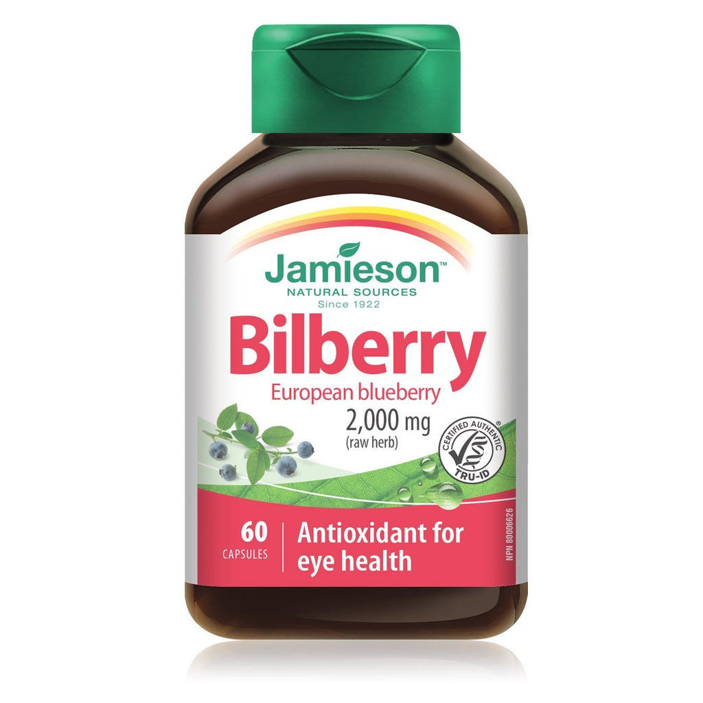 Jamieson Bilberry 2000 mg - European Blueberry (60 Capsules)