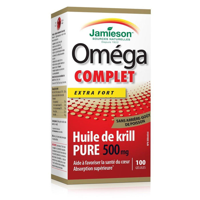 Jamieson Omega Complete Extra Strength Pure Krill Oil 500 mg (Softgels)