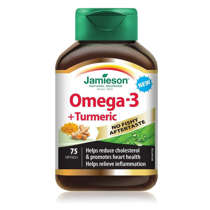 Jamieson Omega-3 + Turmeric (75 Softgels)