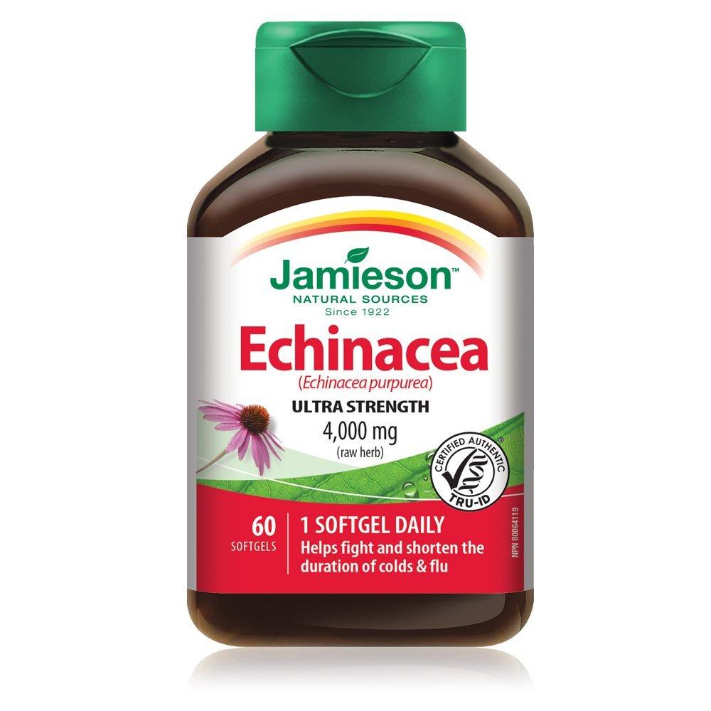 Jamieson Echinacea Ultra Strength 4000 mg (60 Softgels)