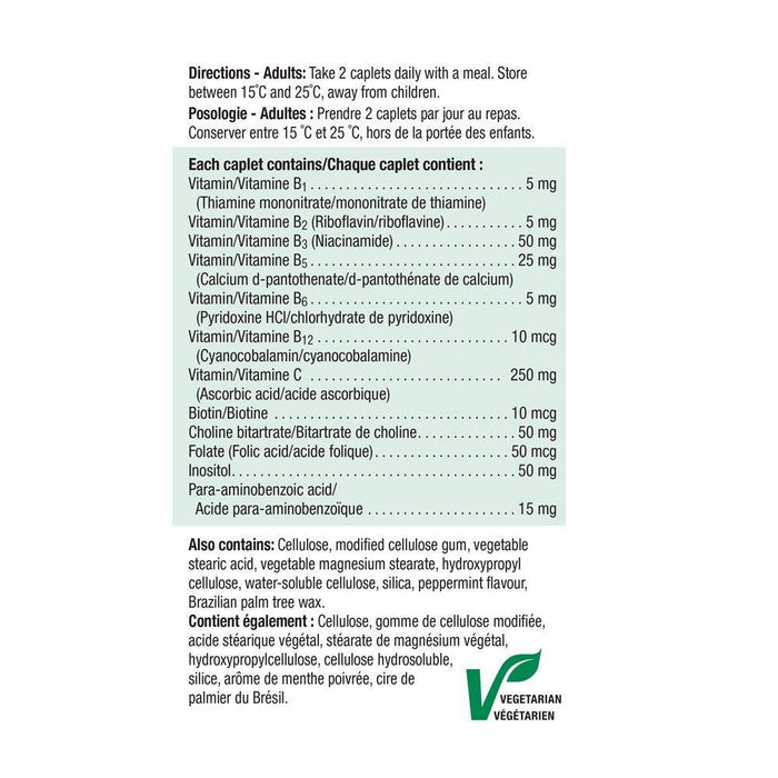 Jamieson Vitamin B Complex + Vitamin C (100 Caplets)