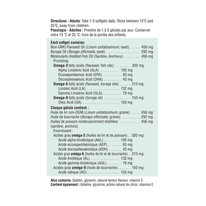 Jamieson Omega 3-6-9 1200 mg (180 Softgels)