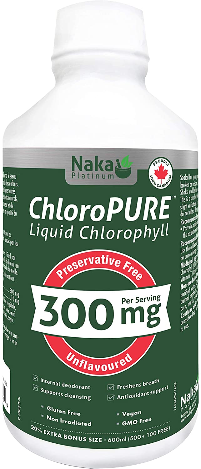 Naka ChloroPURE Liquid Chlorophyll BONUS SIZE (600 mL)