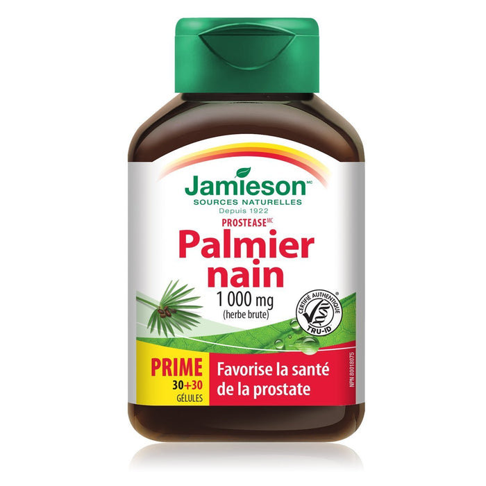 Jamieson Prostease Saw Palmetto 1000 mg BONUS SIZE (60 Softgels)