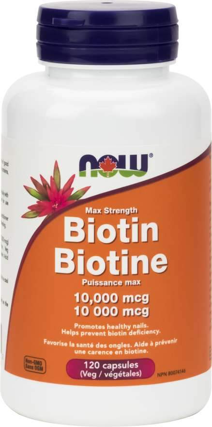 NOW Biotin 10000 mcg (120 VCaps)