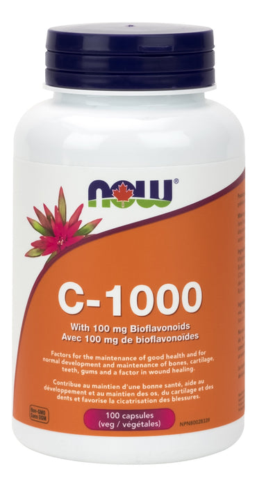 NOW C-1000 with 100 mg Bioflavonoids (Capsules)