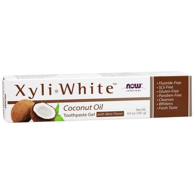 NOW XyliWhite Coconut Oil Toothpaste Gel - Mint (181 g)