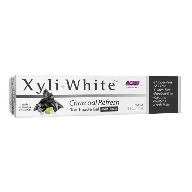 NOW Xyliwhite Charcoal Refresh Toothpaste Gel - Mint  (181 g)