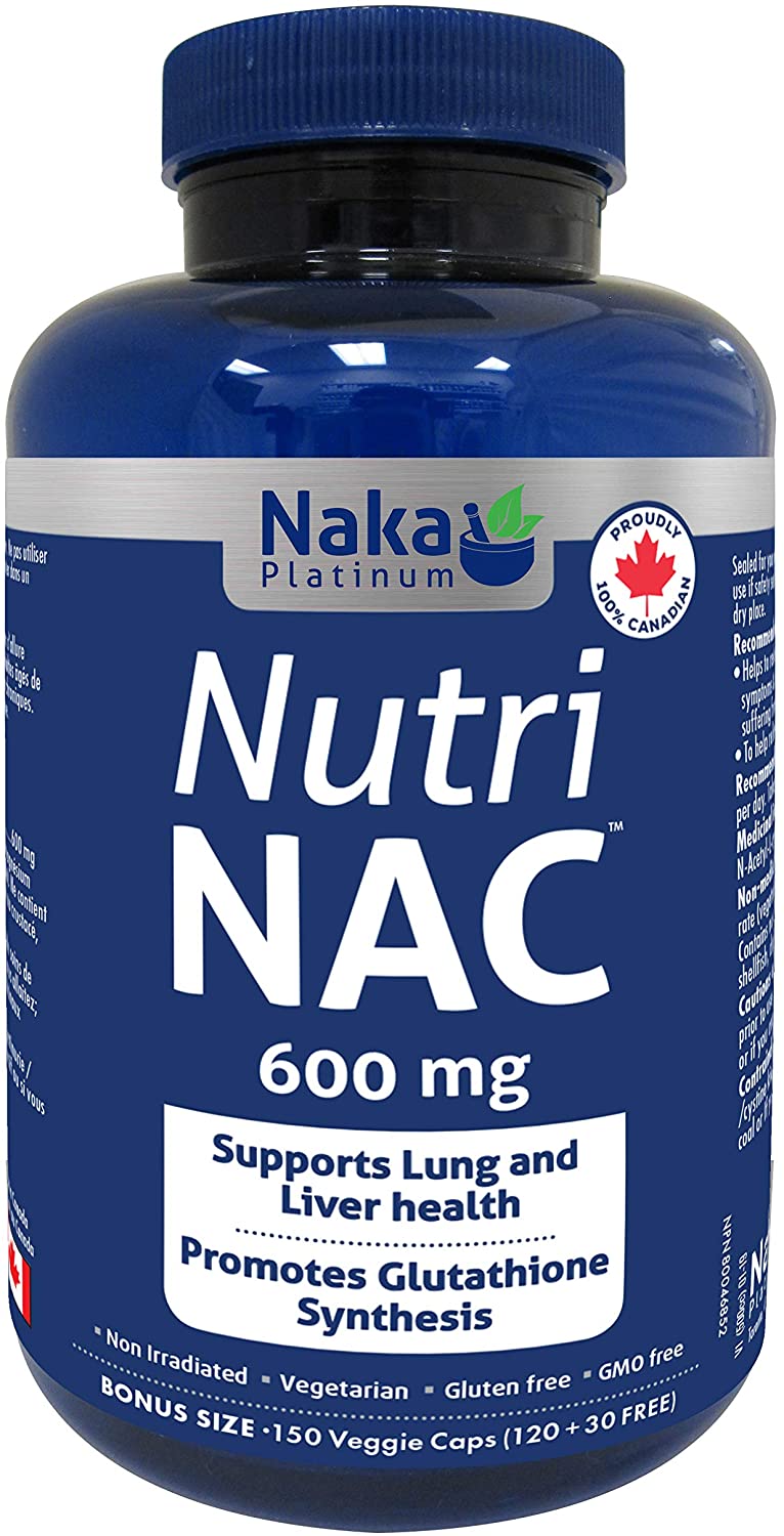 Naka Platinum Nutri NAC 600 mg BONUS SIZE (150 VCaps)