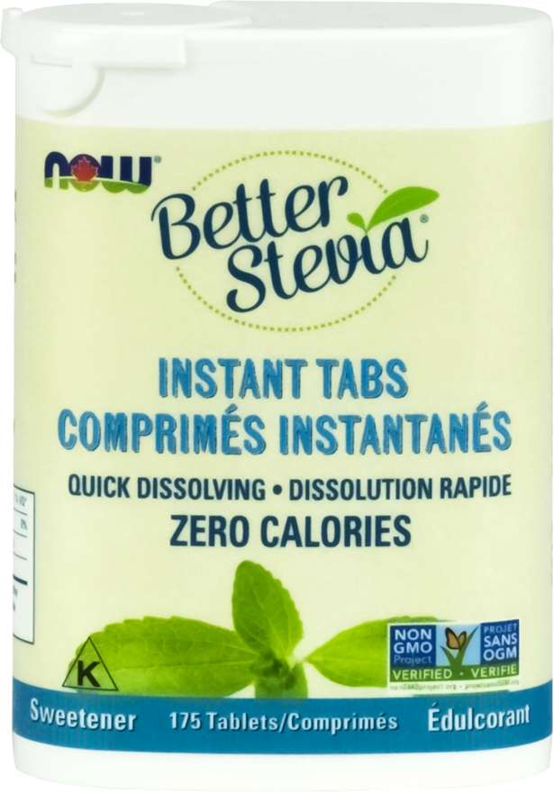 NOW Better Stevia Quick Dissolving Zero-Calorie Instant Tabs (175 Tablets)