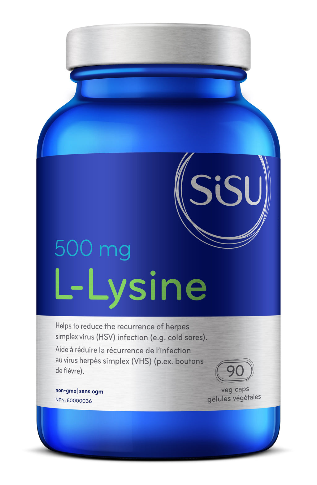 Sisu L-Lysine 500 mg (90 VCaps)