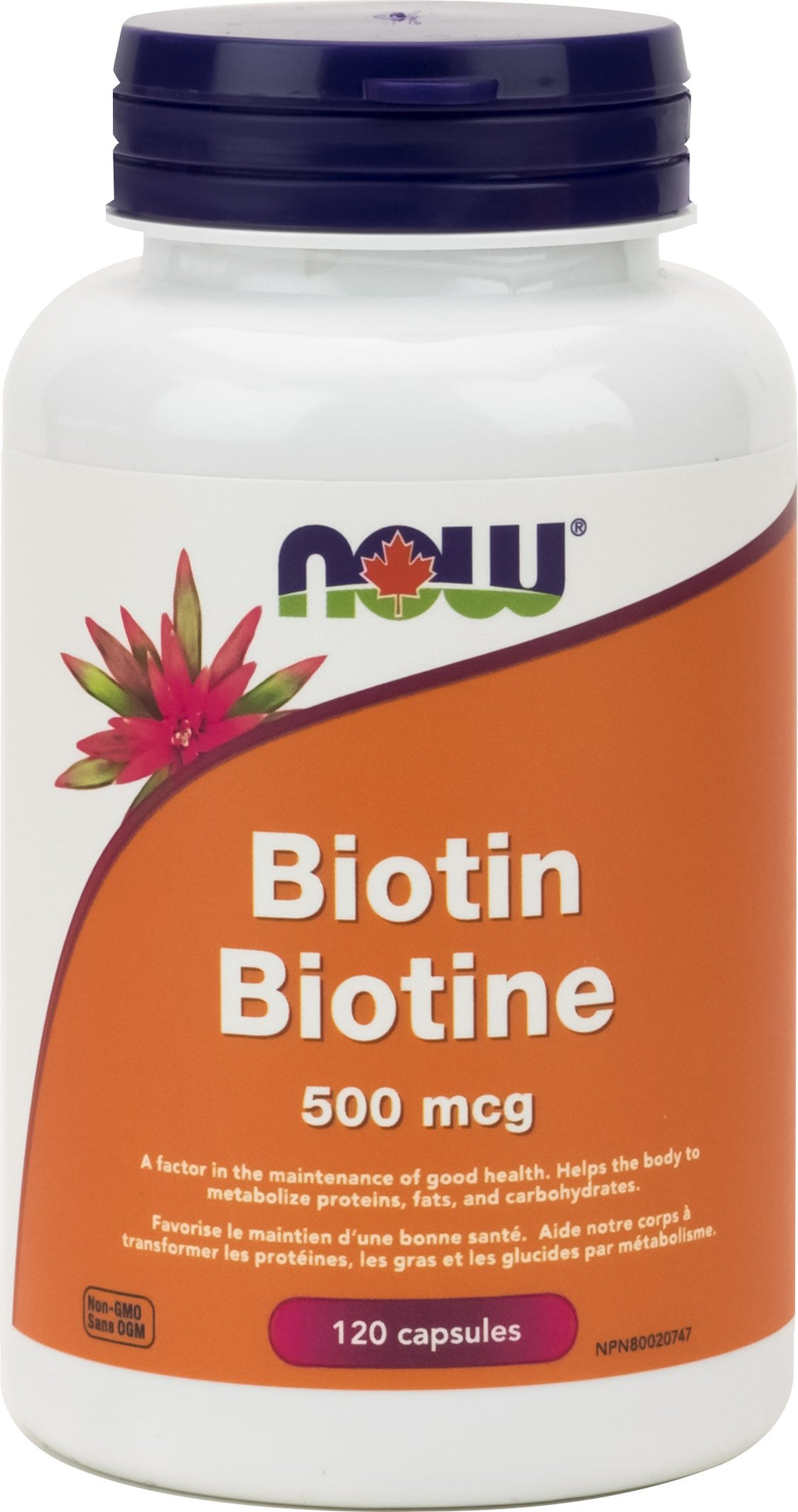 NOW Biotin 500 mcg (120 Capsules)