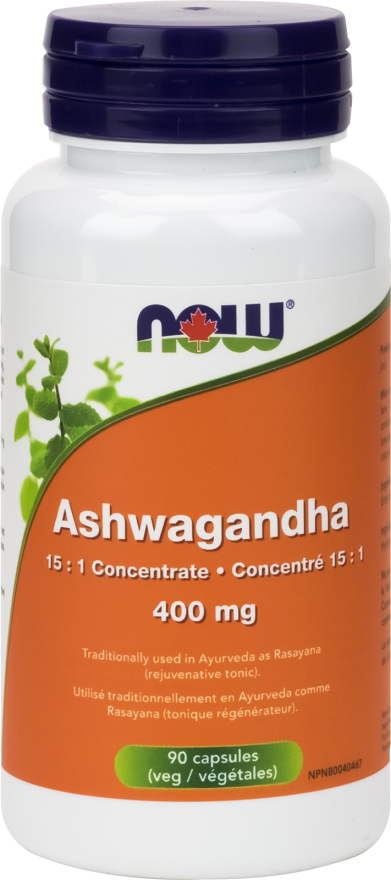 NOW Ashwagandha 400 mg (90 VCaps)