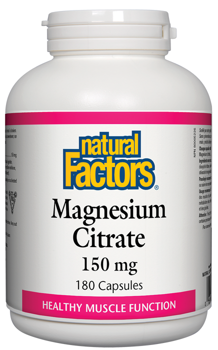 Natural Factors Magnesium Citrate 150 mg (Capsules)