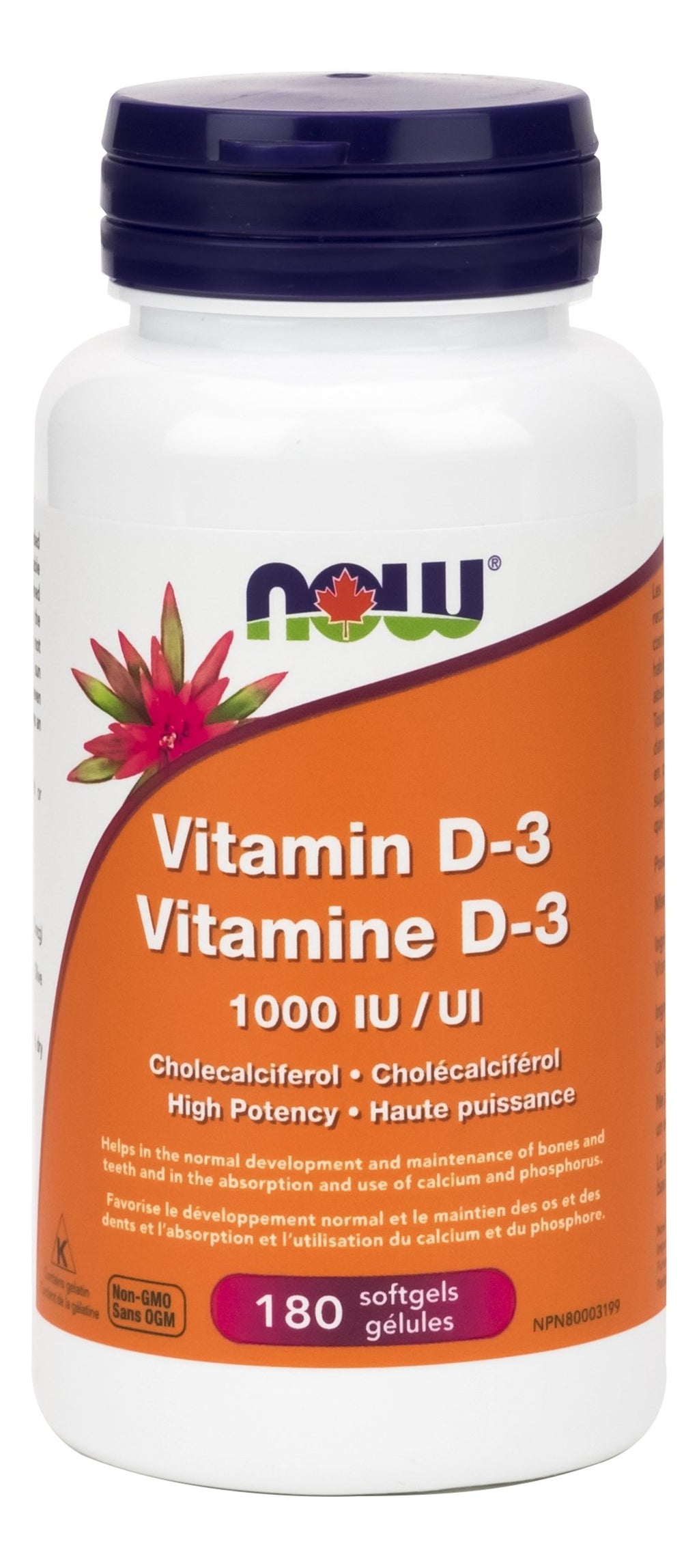 NOW Vitamin D-3 1,000 IU (Softgels)