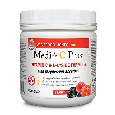 Medi-C Plus Vitamin C & L-Lysine Formula - Berry (300 g)