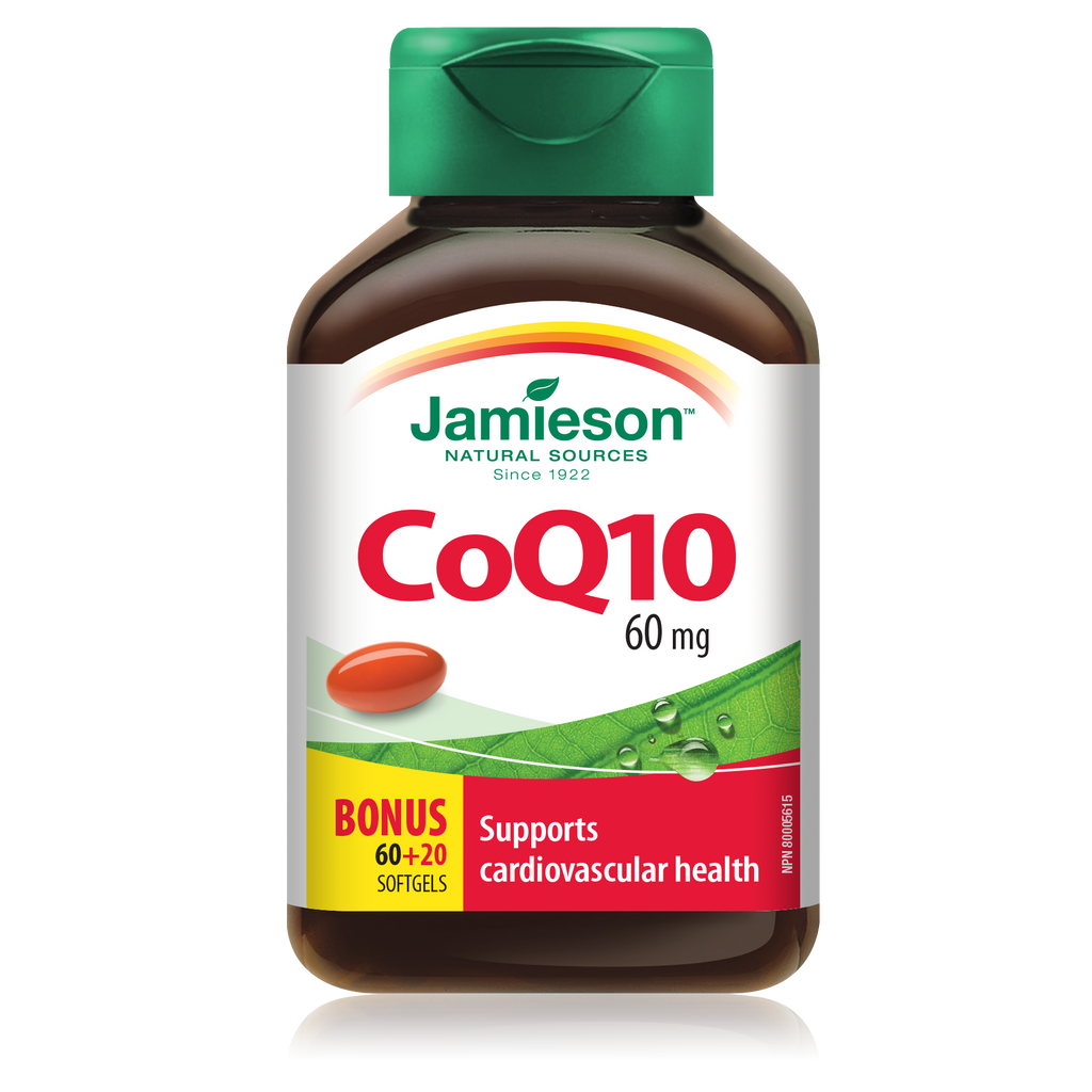 Jamieson CoQ10 60 mg BONUS SIZE (80 Softgels)