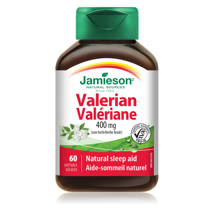 Jamieson Valerian 400 mg 60 Softgels