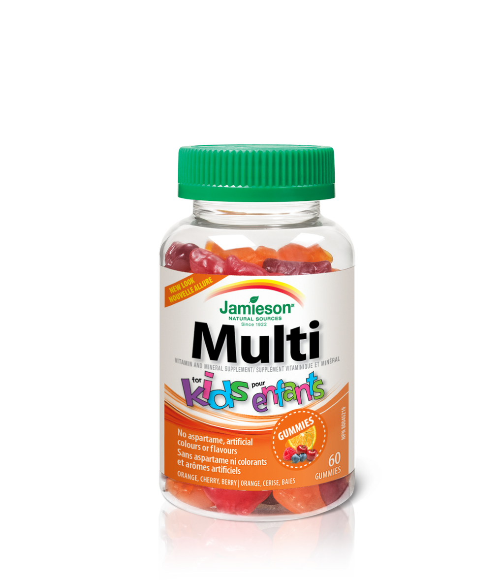 Jamieson Multi for Kids - Orange, Cherry & Raspberry (60 Gummies)