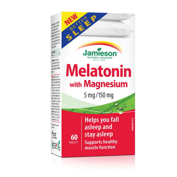 Jamieson Melatonin with Magnesium (60 Tablets)