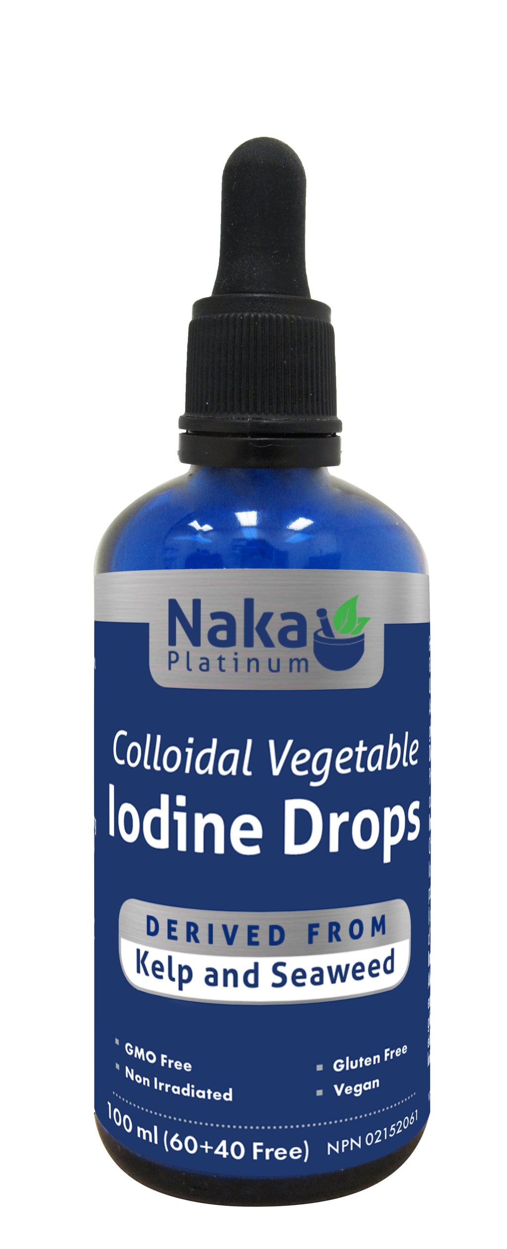 Naka Platinum Colloidal Vegetable Iodine Drops (100 mL)