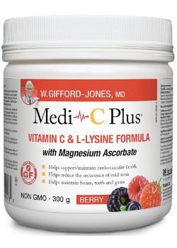 Medi-C Plus Vitamin C & L-Lysine Formula - Berry (300 g)