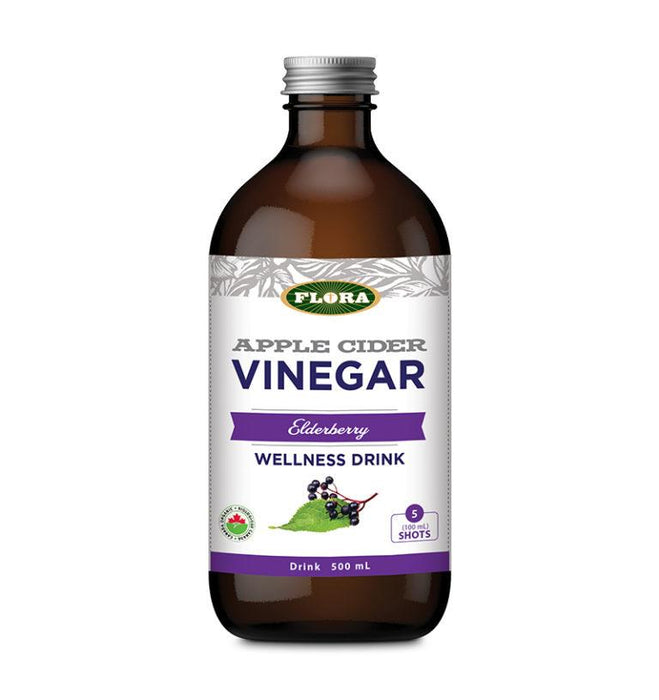 Flora Apple Cider Vinegar Wellness Shot - Elderberry